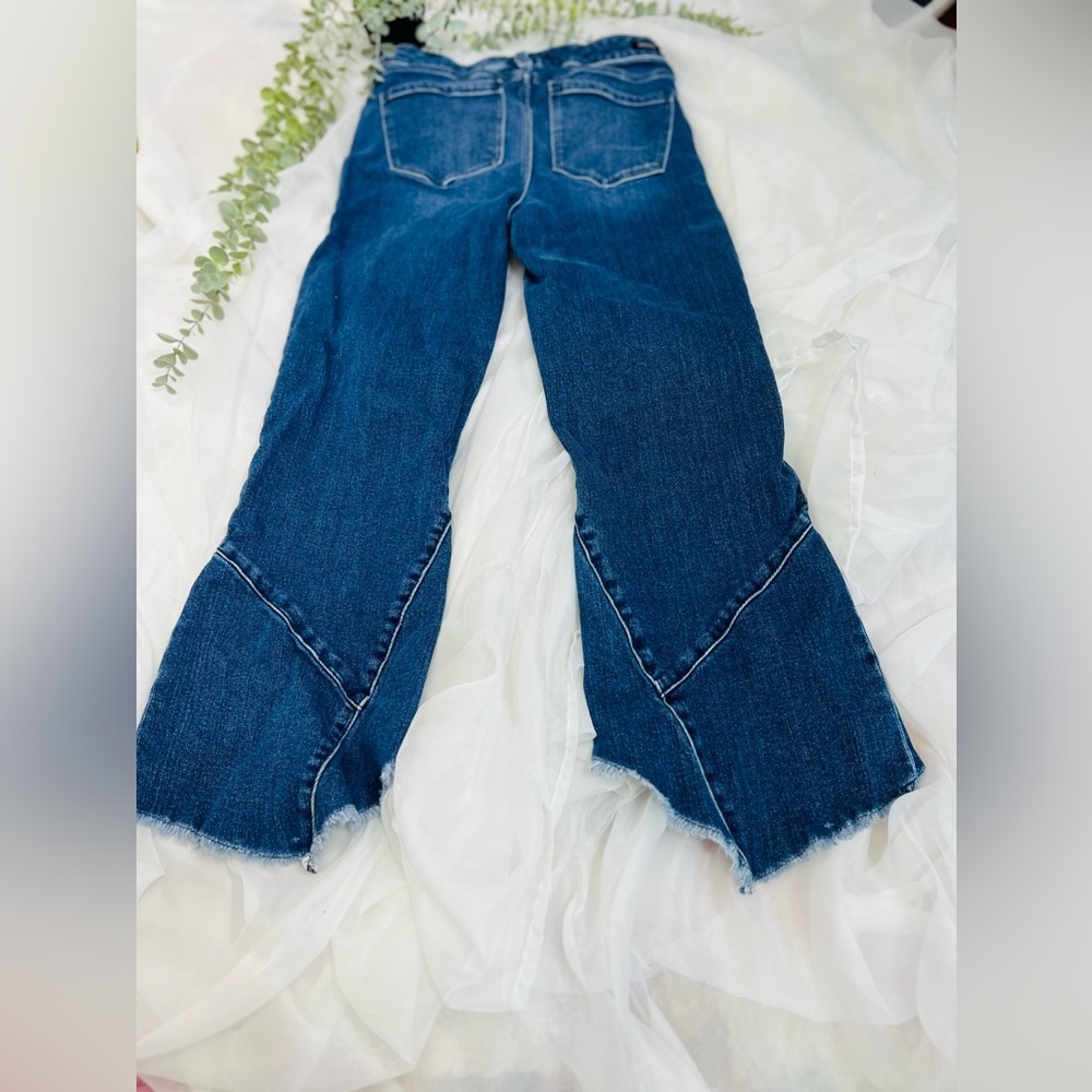 Liverpool Los Angeles The Cropped Flare Dark Wash Jean Size 6/28 - Picture 6 of 12